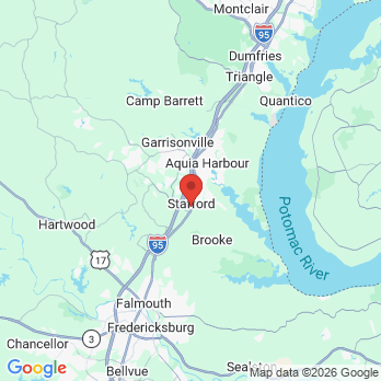 Map to Karande Dental office in Stafford, VA