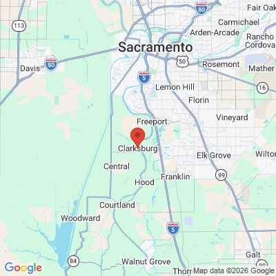 Map to  office in Clarksburg, CA