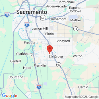 Map to Jorge Rico DDS Inc office in Elk Grove, CA