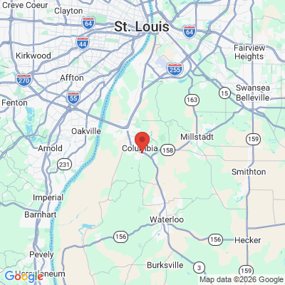Map to  office in Columbia, IL