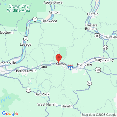Map to  office in Milton, WV