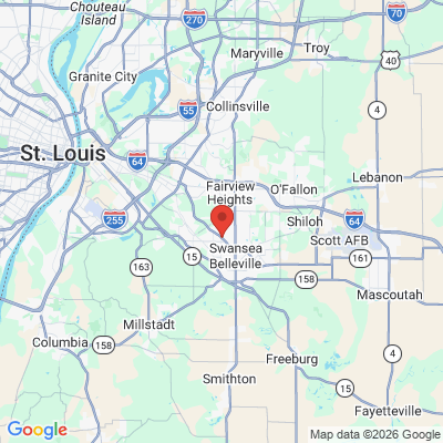 Map to  office in Swansea, IL