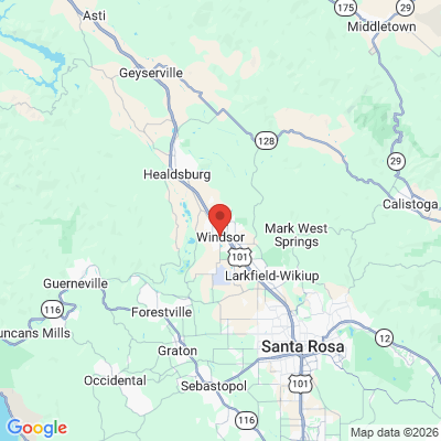 Map to  office in Windsor, CA