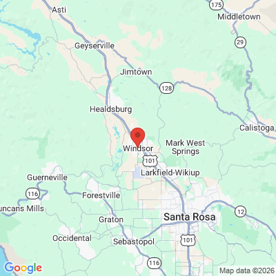 Map to  office in Windsor, CA