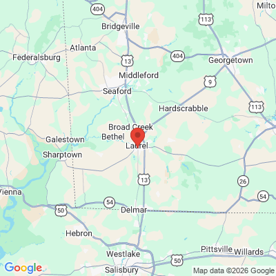 Map to  office in Laurel, DE