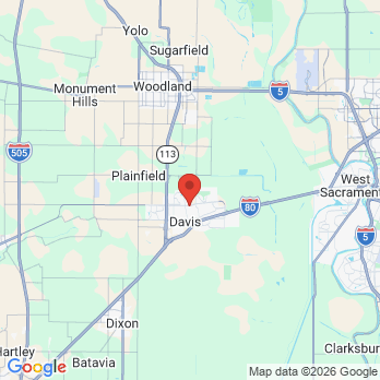 Map to Twin Pines Dental  office in Davis, CA