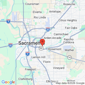 Map to Ralph J. Isola, DDS office in Sacramento, CA