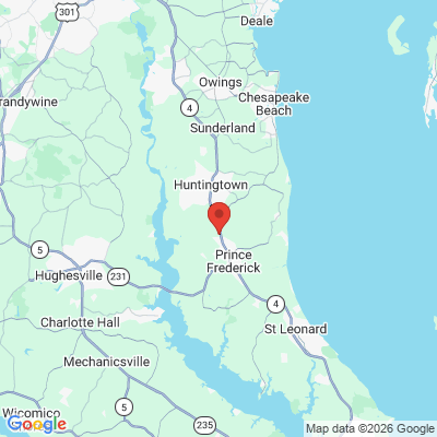 Map to  office in Huntingtown, MD