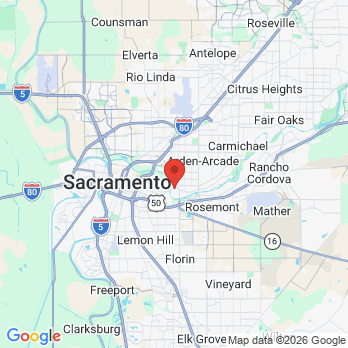 Map to Dr. Reymond Bautista office in Sacramento, CA