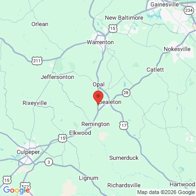Map to  office in Bealeton, VA