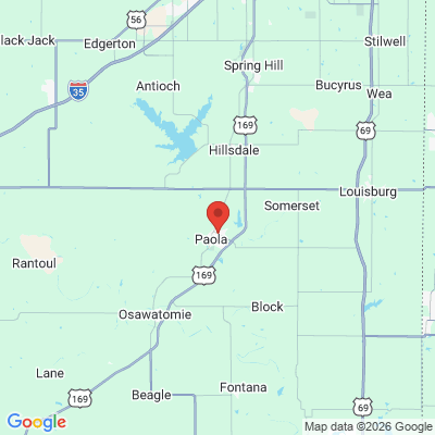 Map to  office in Paola, KS