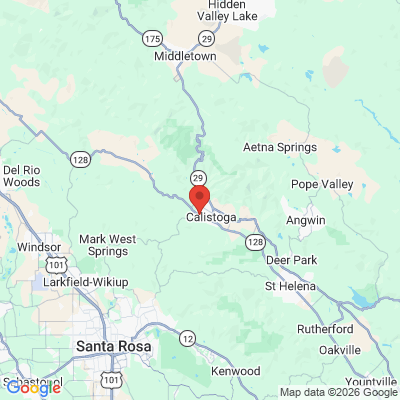 Map to  office in Calistoga, CA