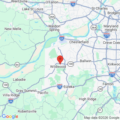 Map to  office in Wildwood, MO