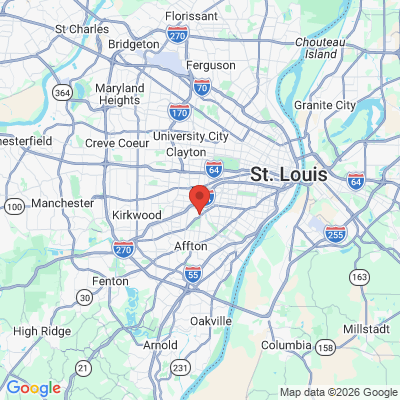 Map to  office in Shrewsbury, MO