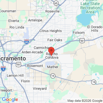 Map to Sacramento  office in Rancho Cordova, CA