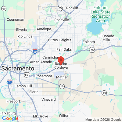 Map to  office in Rancho Cordova, CA