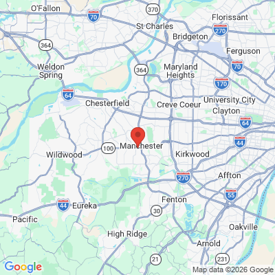 Map to Ballwin Dentist - Angelina Anisimova, DDS office in Ballwin, MO