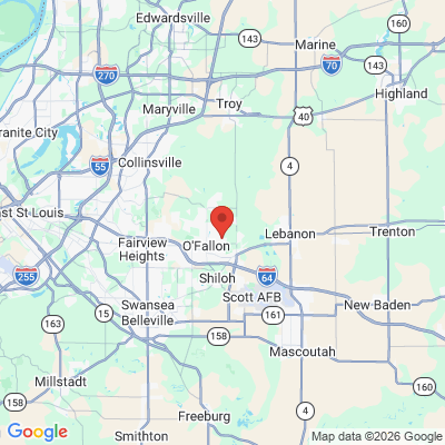 Map to  office in O'fallon, IL
