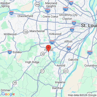 Map to  office in Fenton, MO