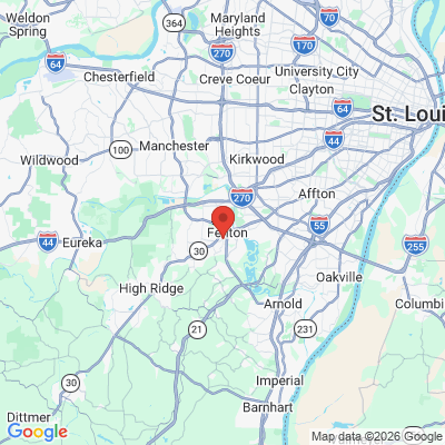 Map to  office in Fenton, MO