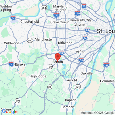 Map to  office in Fenton, MO