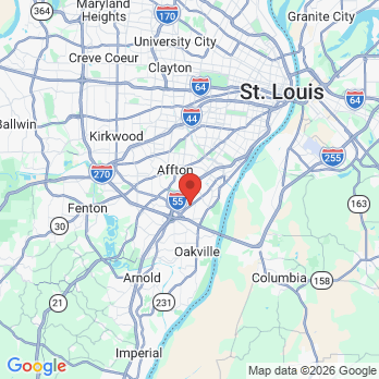 Map to Boain Dental Care - South office in St. Louis, MO