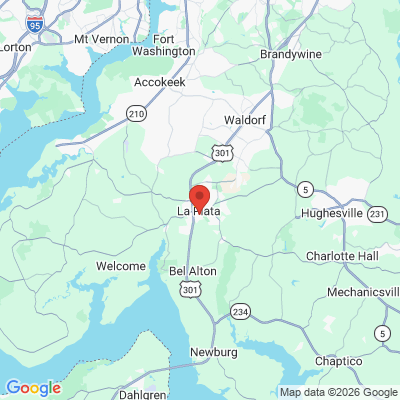Map to  office in La Plata, MD