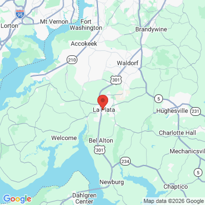 Map to  office in La Plata, MD