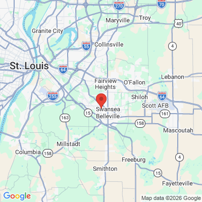 Map to  office in Swansea, IL