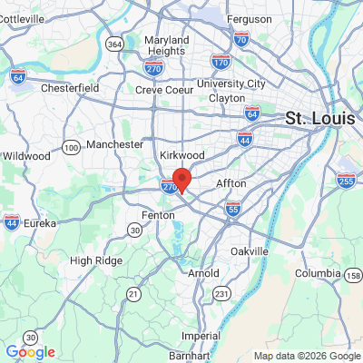 Map to  office in Sunset Hills, MO