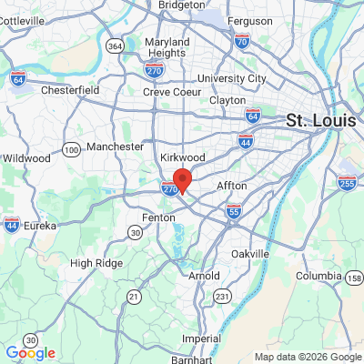 Map to  office in Sunset Hills, MO