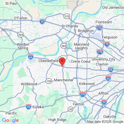Map to  office in Chesterfield, MO