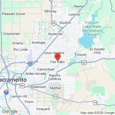 Map to  office in Fair Oaks, CA