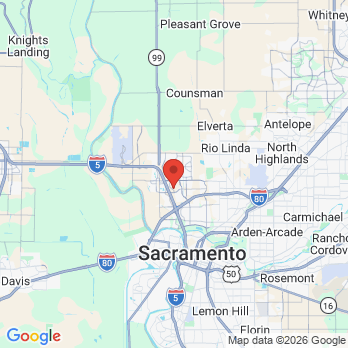 Map to Extraordinary Smiles office in Sacramento, CA
