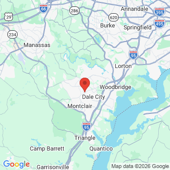Map to 703 Dental office in Woodbridge, VA