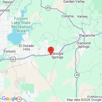 Map to John F. Adams, DDS & Nathan J. Adams, DDS office in Cameron Park, CA