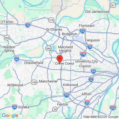Map to  office in Creve Coeur, MO