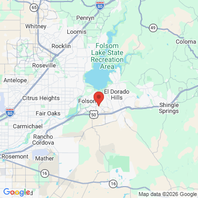 Map to Highridge Dental  office in Folsom, CA