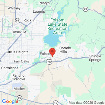Map to Highridge Dental office in Folsom, CA