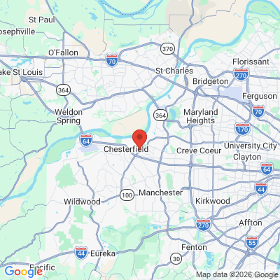 Map to  office in Chesterfield, MO
