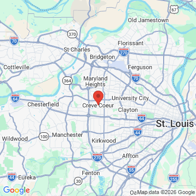 Map to  office in Creve Coeur, MO