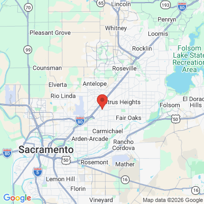 Map to  office in Sacramento, CA