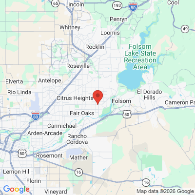 Map to  office in Fair Oaks, CA