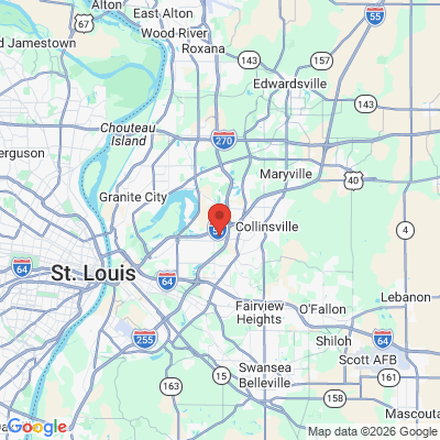 Map to  office in Collinsville, IL
