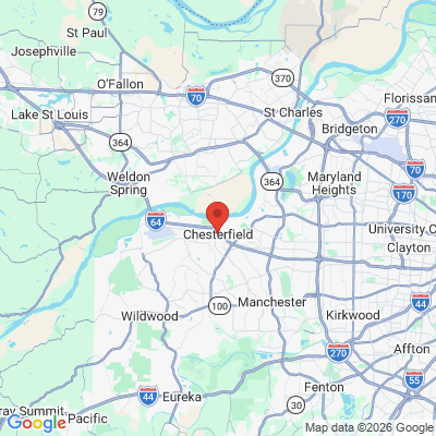 Map to  office in Chesterfield, MO
