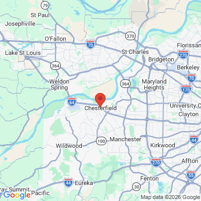 Map to  office in Chesterfield, MO