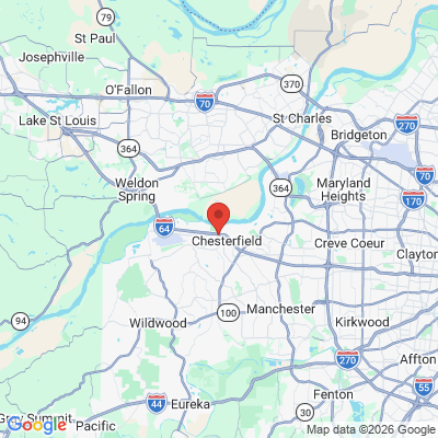 Map to  office in Chesterfield, MO