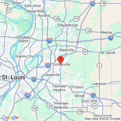 Map to  office in Collinsville, IL