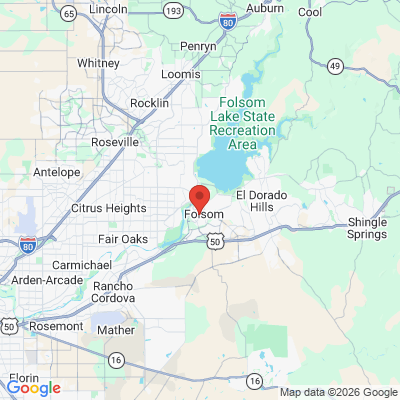 Map to  office in Folsom, CA