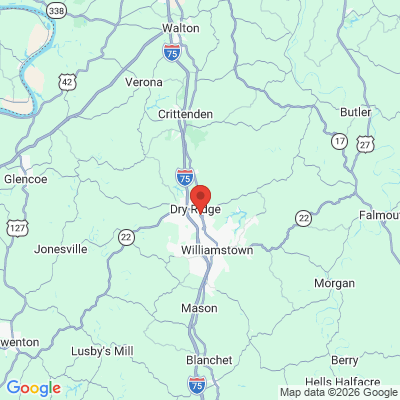 Map to  office in Dry Ridge, KY